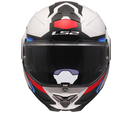 Casco Modulare LS2 ADVANT II Triple Bianco / Blu / Rosso Taglia M