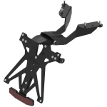 Kit portatarga regolabile completo di catadriotto e luce targa 