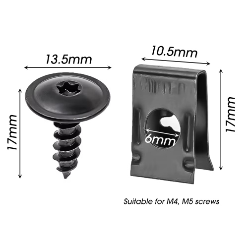 Vite 6 mm con clip