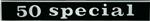 Targhetta Posteriore Con Sfondo Nero Compatibile Per Piaggio Vespa 50 Special Dal 1975 Al 1983
