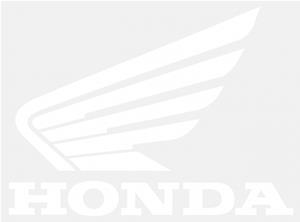 Adesivi intagliati ala Honda Bianco (1 da accoppiare)