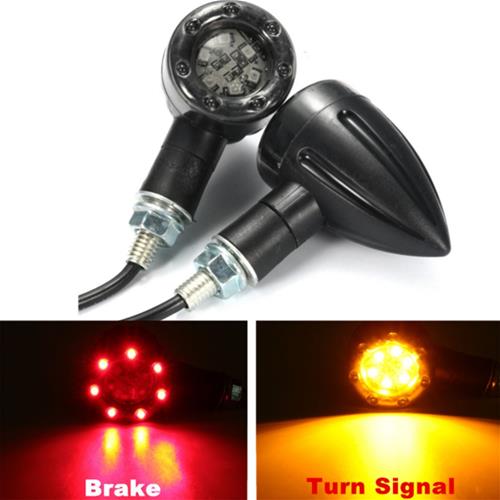 Frecce a LED con luce stop moto cafe racer