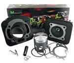 Kit cilindro completo Black Trophy 70cc per Piaggio Ad aria