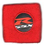 MIM Distribution Polsino GSX-R logo bianco su nero grande Rosso