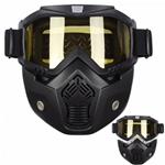 Maschera con mentoniera vetro Giallo