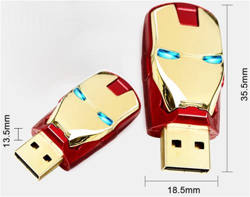 Chiavetta USB 2.0 8 Gb Iron Man