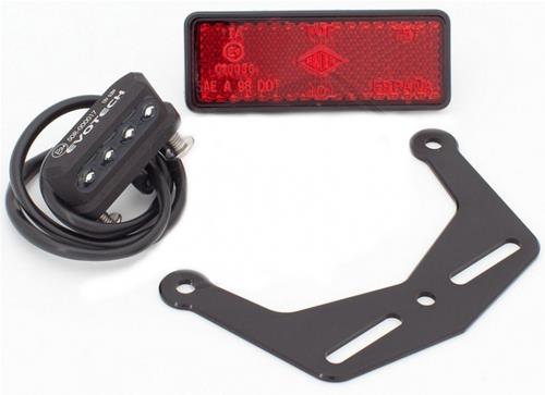 Portatarga Regolabile Completo Evotech Per Kawasaki Ninja 636 ZX-6R 2019 - 2025