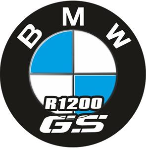 Adesivo resinato tondo BMW R1200 GS da 4,5 cm