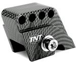 Rialzo Ammortizzatore Adattatore Piaggio 4Fori, Carbon Look