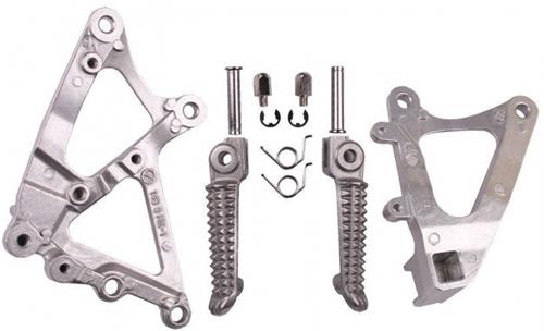 MIM Distribution Set pedane poggiapiedi complete di staffa Alluminio Anteriori per Yamaha-YZF-R1 dal 2009 fino al 2011